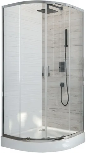 Corner shower cabin with shower tray 80x80 cm - Friss